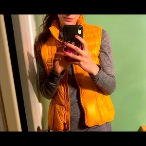 ADD down yellow down vest junior size small
